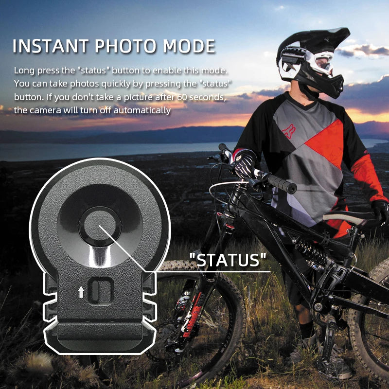 Compact 4K Action Camera – Head Mount POV Cam for Tactical Sports & Travel