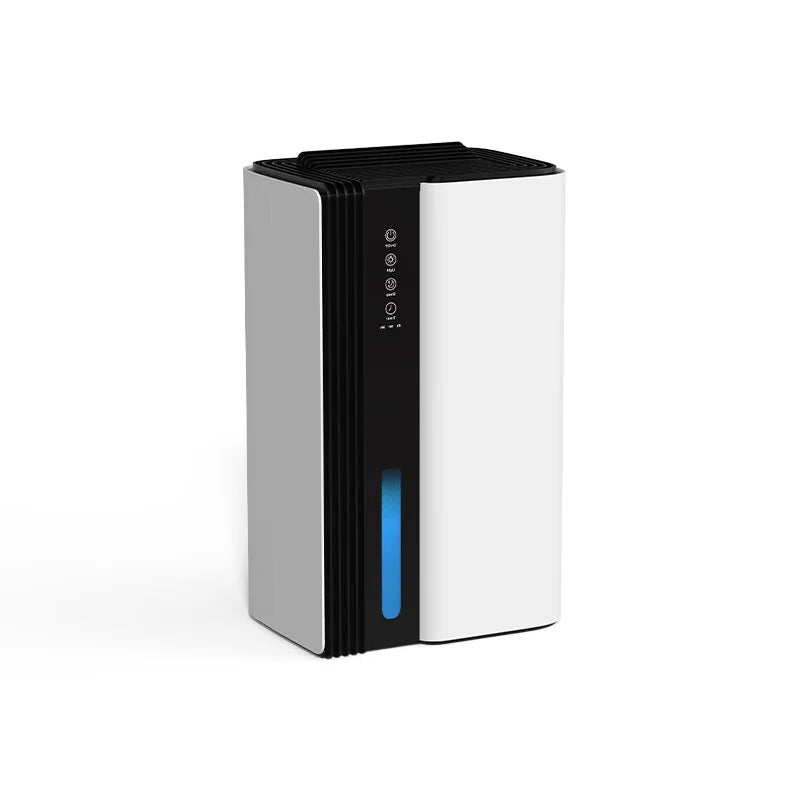 Portable Home Dehumidifier with Drain Hose, Timer & Sleep Mode – Ultra Quiet 1.2L/Day