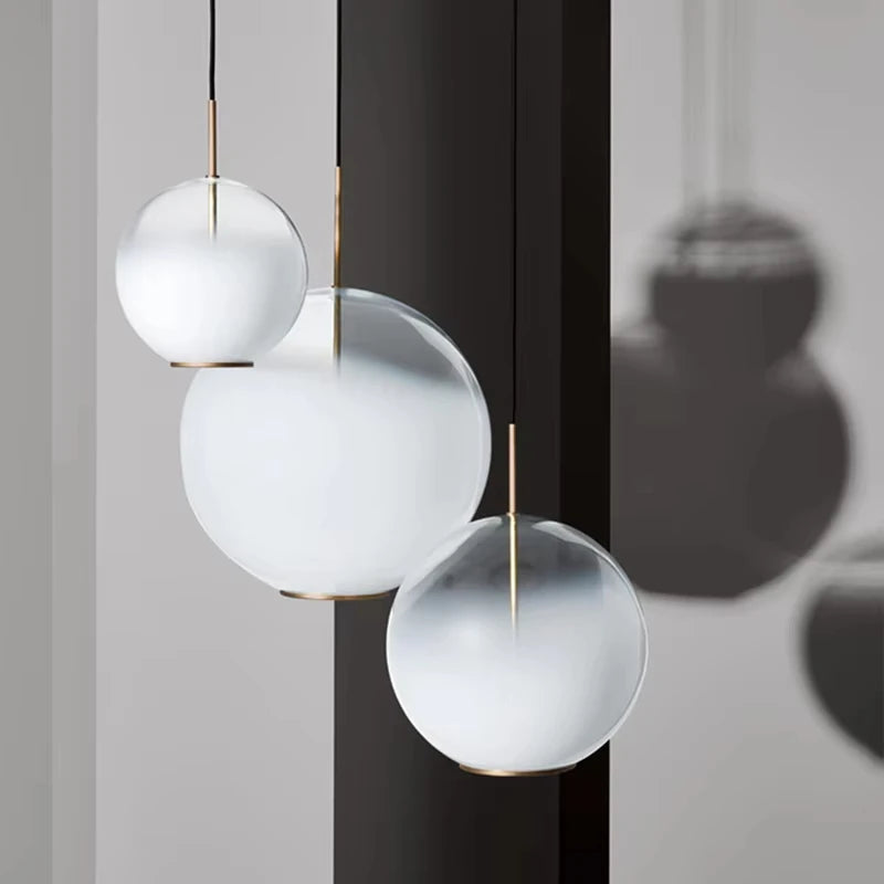 Contemporary Warm Light Pendant Lamp for Living Rooms 25cm