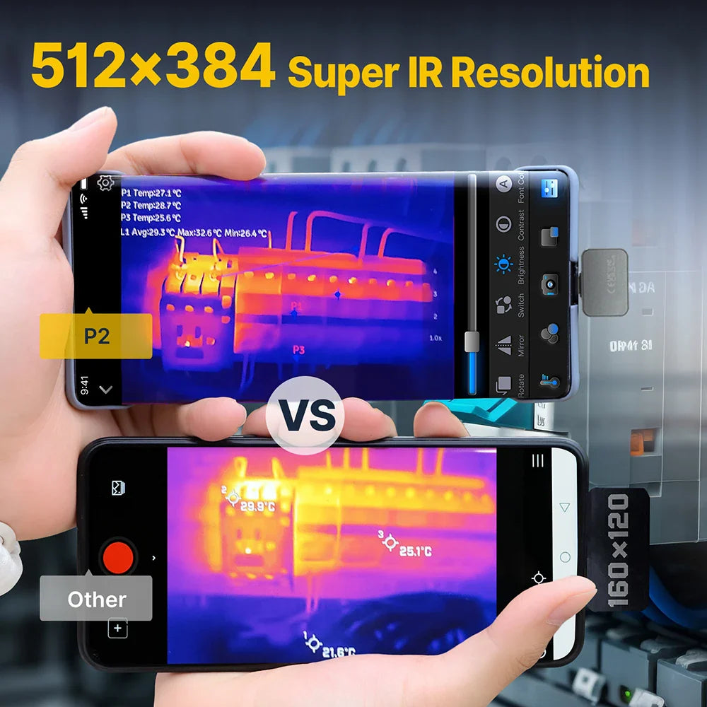 P2 Android Infrared Camera for Car and Home Inspection