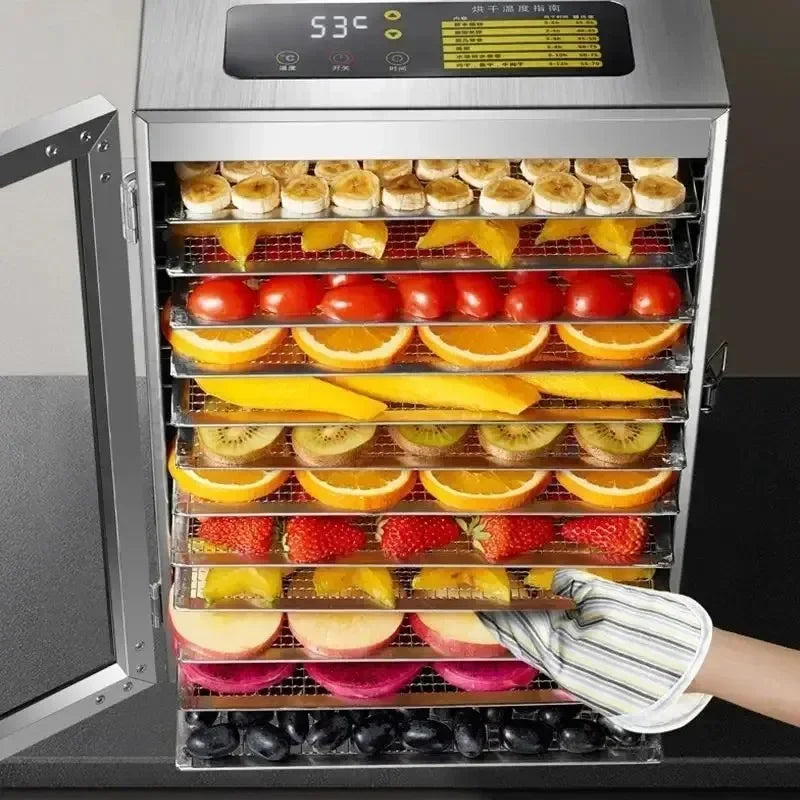 12-Layer Electric Food Dehydrator for Fruits, Vegetables & Meat