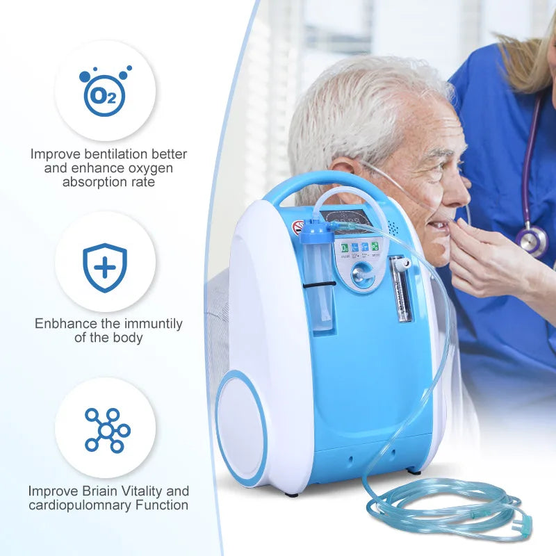 1–5L Adjustable Oxygen Concentrator for Home Use