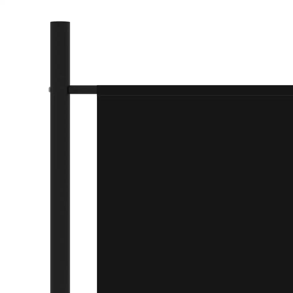 3-Panel Foldable Room Divider – Black Privacy Screen (260x180cm)
