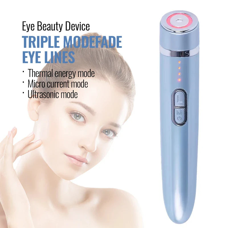 Blue Eye Massager with Heat, Microcurrent & Anti-Aging Vibration