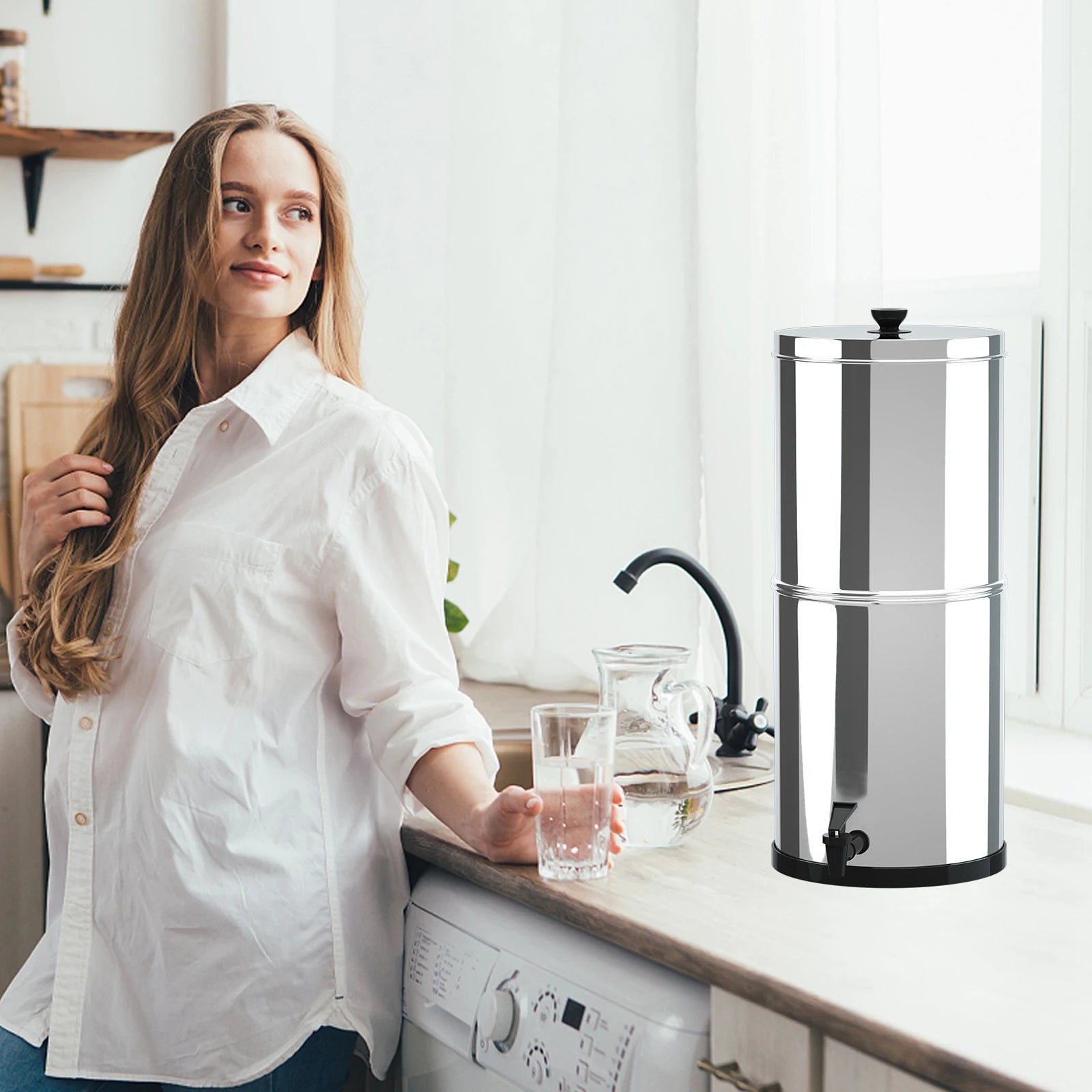 Portable Gravity Water Filtration System for Camping, Hiking & Home Use