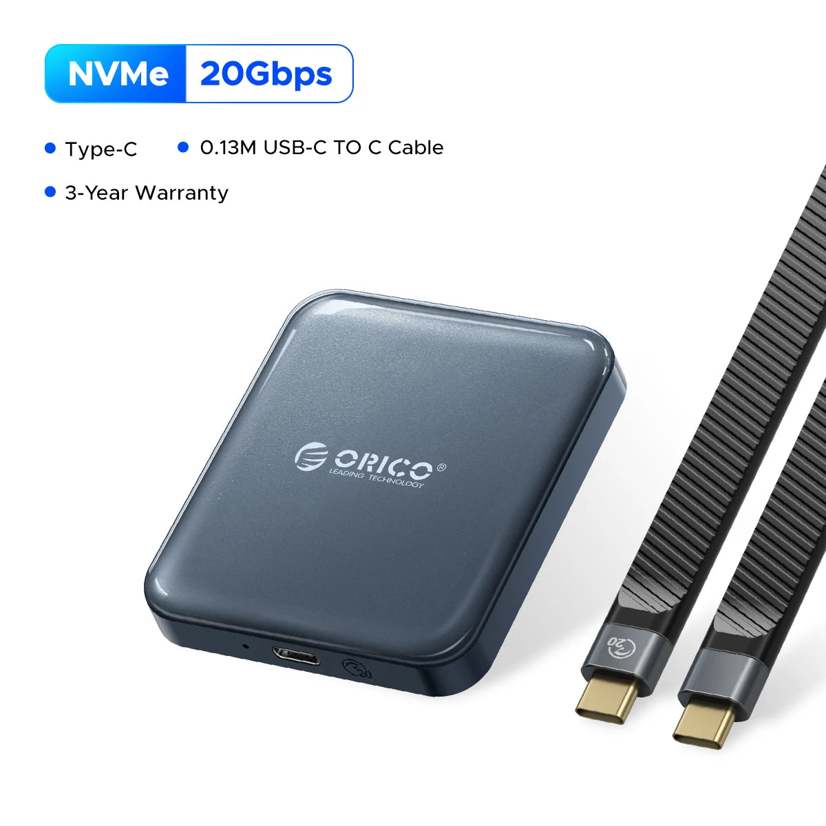 1TB Portable SSD with Magnetic Mount – USB-C 20Gbps for iPhone 15 Pro 4K Video Recording