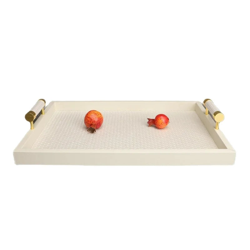 Handmade Leather Tea Tray for Home or Office