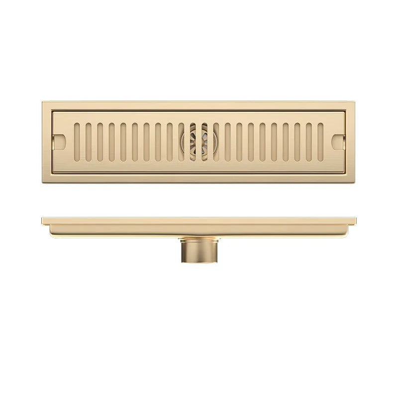 Rectangular Bathroom Floor Drain, 10x30cm, Deodorizing Slot