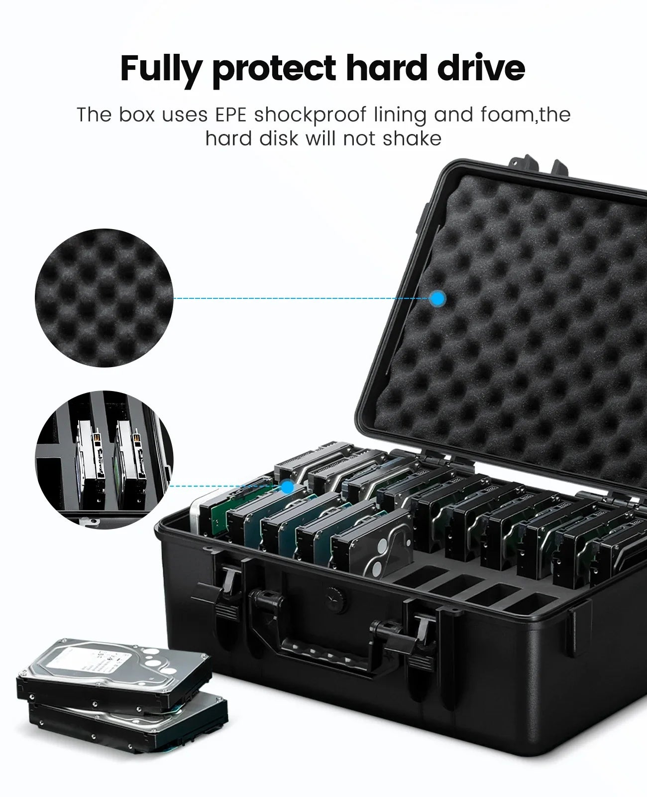 20 Bay 3.5 inch HDD Storage Case with Lock Protection