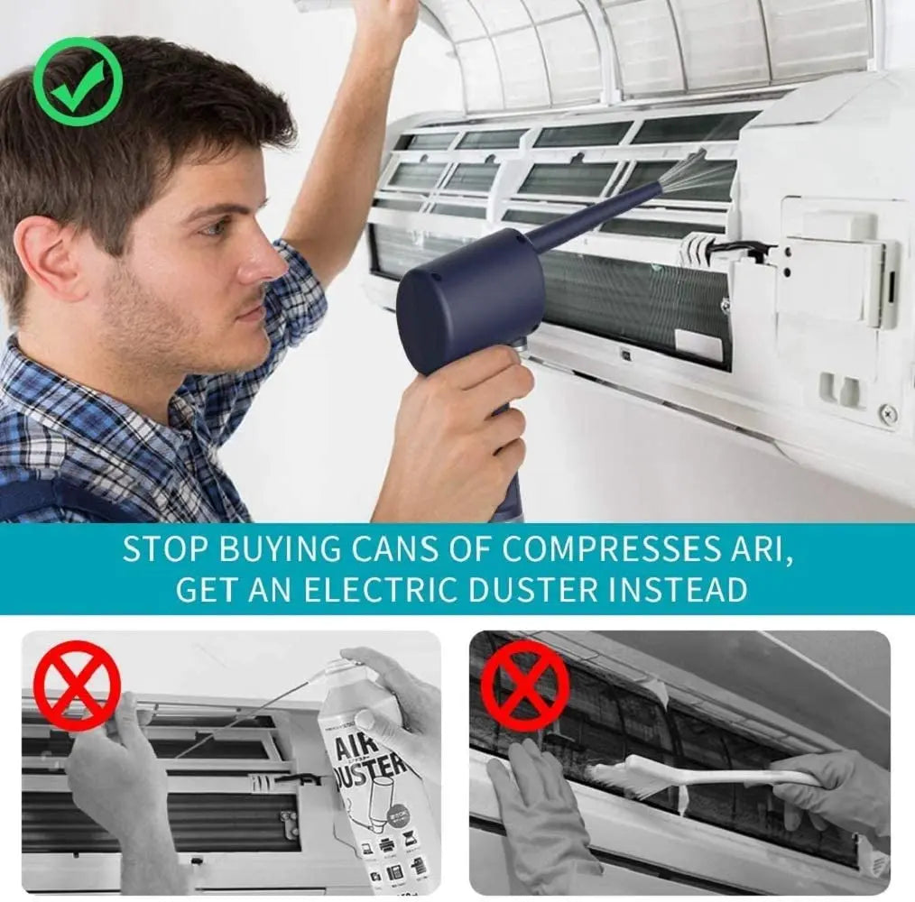 Portable USB Air Duster – Wireless Cleaner for Electronics & Desks