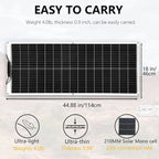 Lightweight 200W Flexible Solar Panel for Outdoor Use