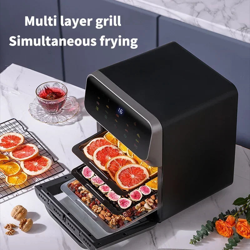 12L Electric Air Fryer Oven with Touch Controls – Large Capacity, 1500W