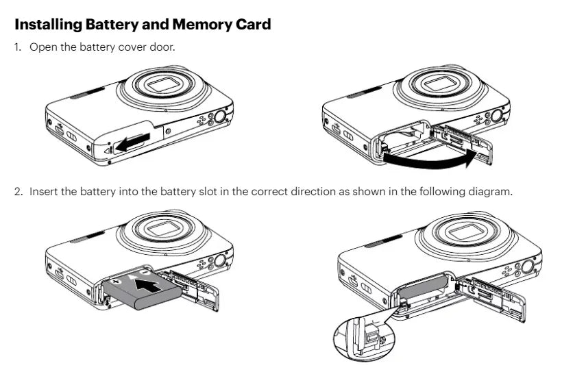 16MP Digital Camera with 5X Zoom and 1080P Blue