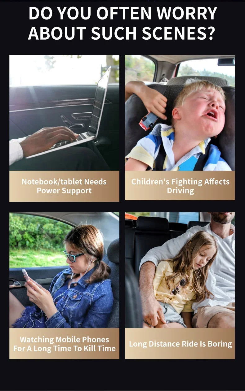 10.1" Android 12 Car Headrest Monitor 1G+32G WiFi