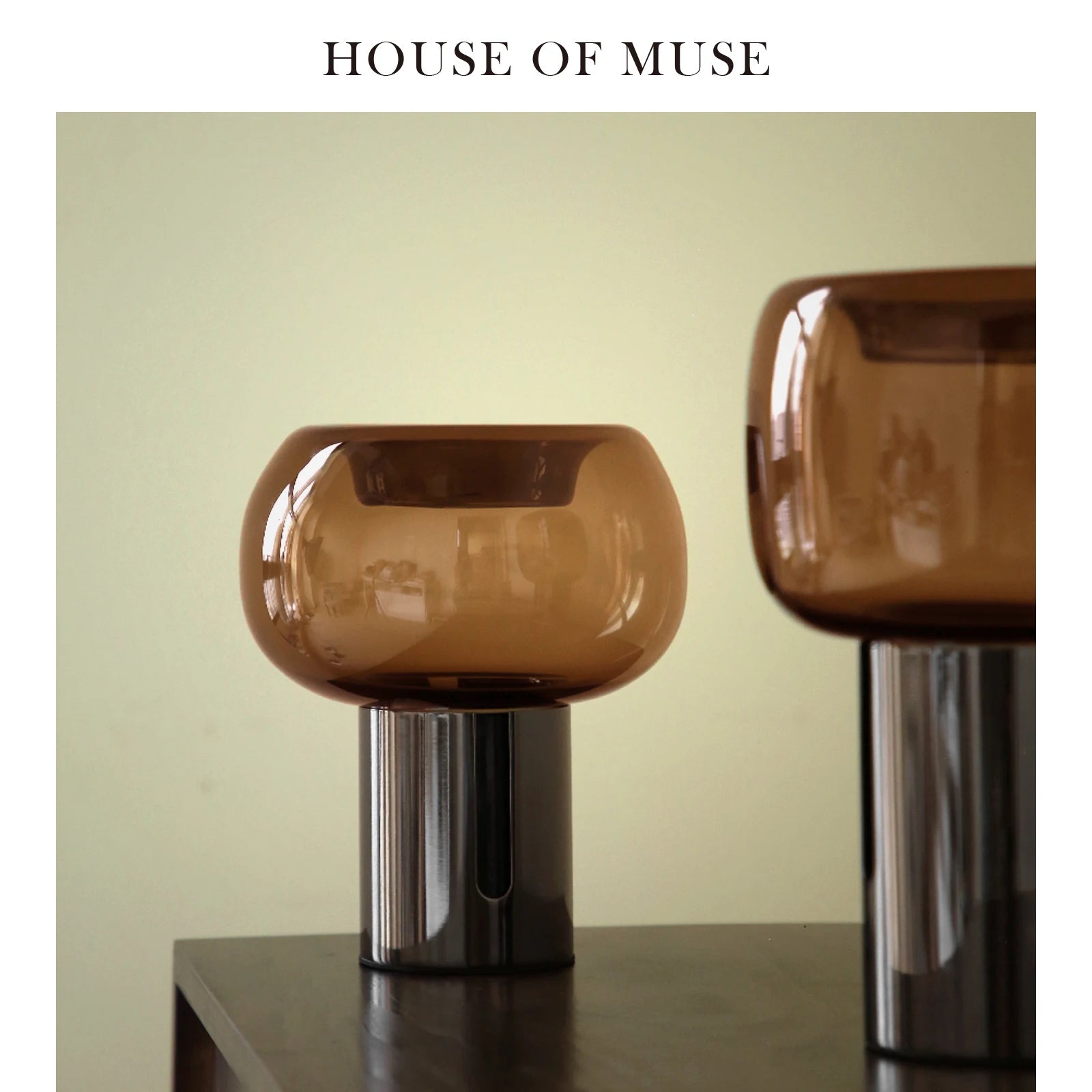 Luxury Retro Glass Vase for Living Room Ornaments