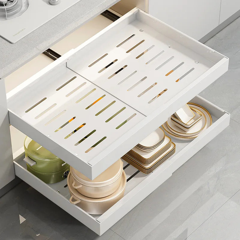 Sliding Roll-Out Shelf for Kitchen and Home Storage