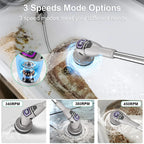 Rechargeable Bathroom Scrubber – Multifunctional Spin Brush for Home Cleaning