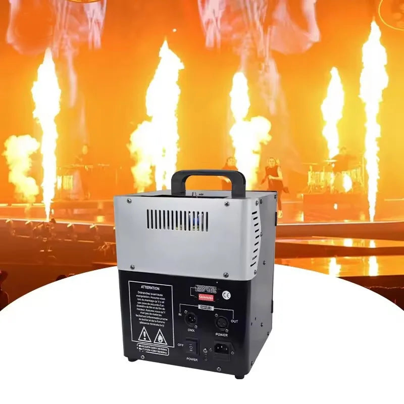 200W Dual Flame Effect Machine with Manual & DMX512 Control for Events