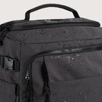 Black Expandable Travel Backpack with Laptop and USB Port