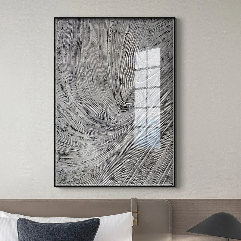 Modern Abstract Canvas Wall Art Framed Vertical Rectangle for Living Room, Bedroom, or Office Decor