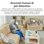 AI-Powered Home Camera with 3.6mm Lens, No Battery