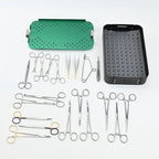 16-Piece Veterinary Soft Tissue Surgical Kit for Small Animals