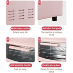 12L Portable White Electric Oven Even Heating, Mechanical Timer, for Toast & Pizza