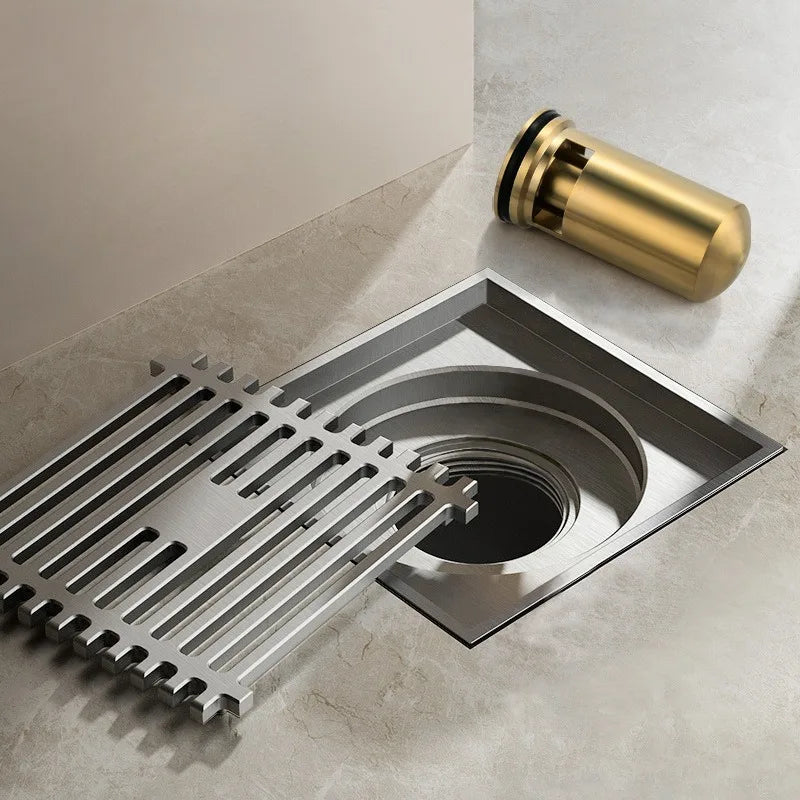 Gun Grey Deodorizing Floor Drain for Bathroom or Laundry