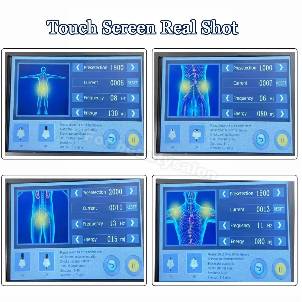 Portable 110V Shockwave Massager with 11 Probes Adjustable Therapy for Muscle & Joint Relief