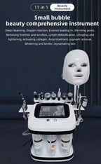 10-in-1 Hydrofacial Machine with Oxygen Peeling & Moisturizer