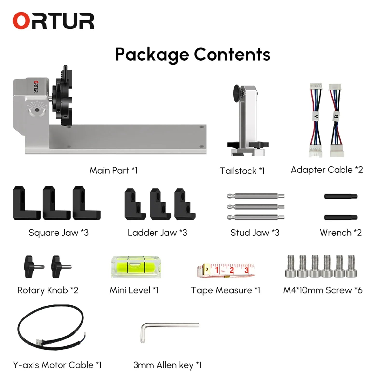 360° Rotary Roller Chuck Y-Axis for Laser Engraving Cylindrical Items
