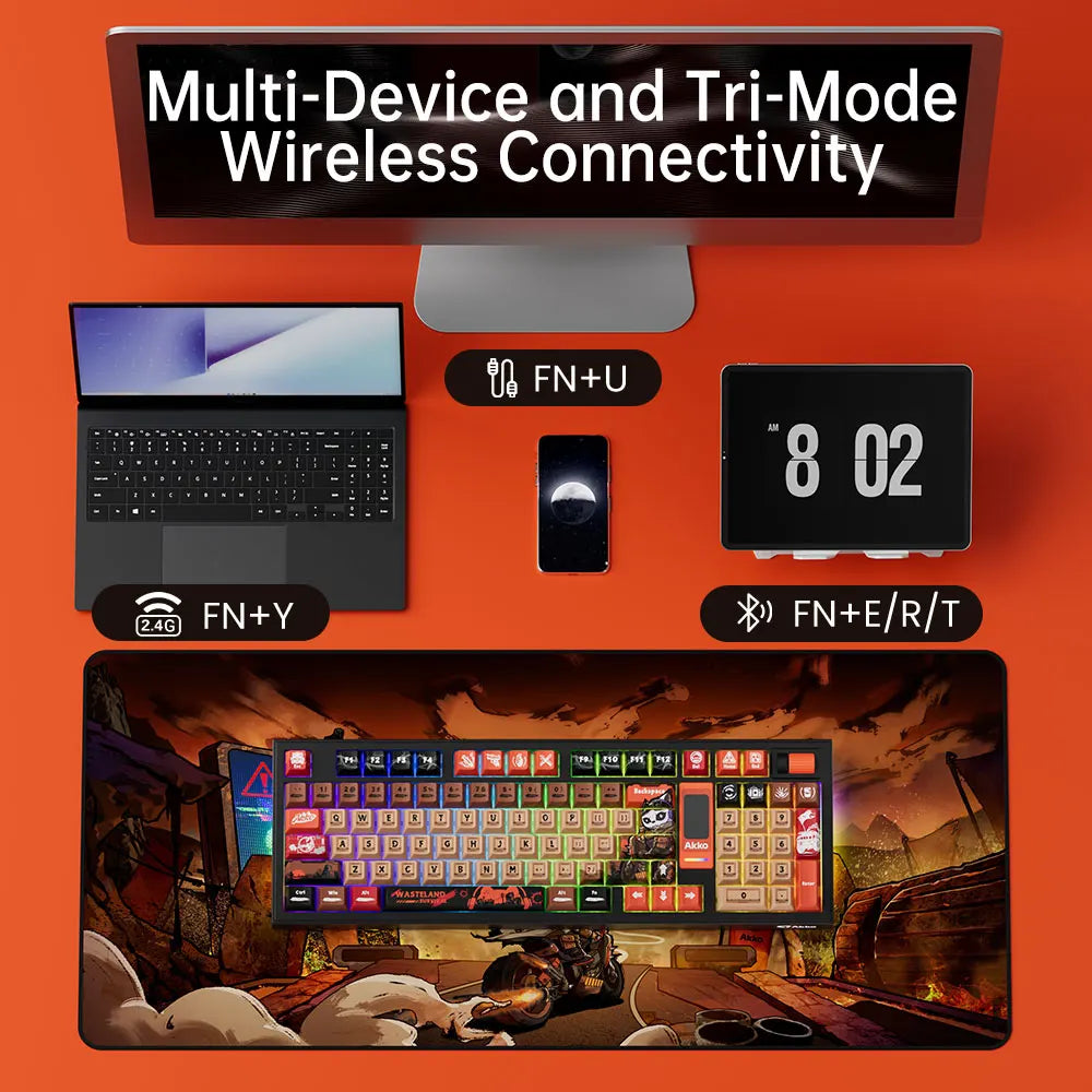 Wireless Mechanical Gaming Keyboard 96-Key RGB Hot-Swap Ye Xiu