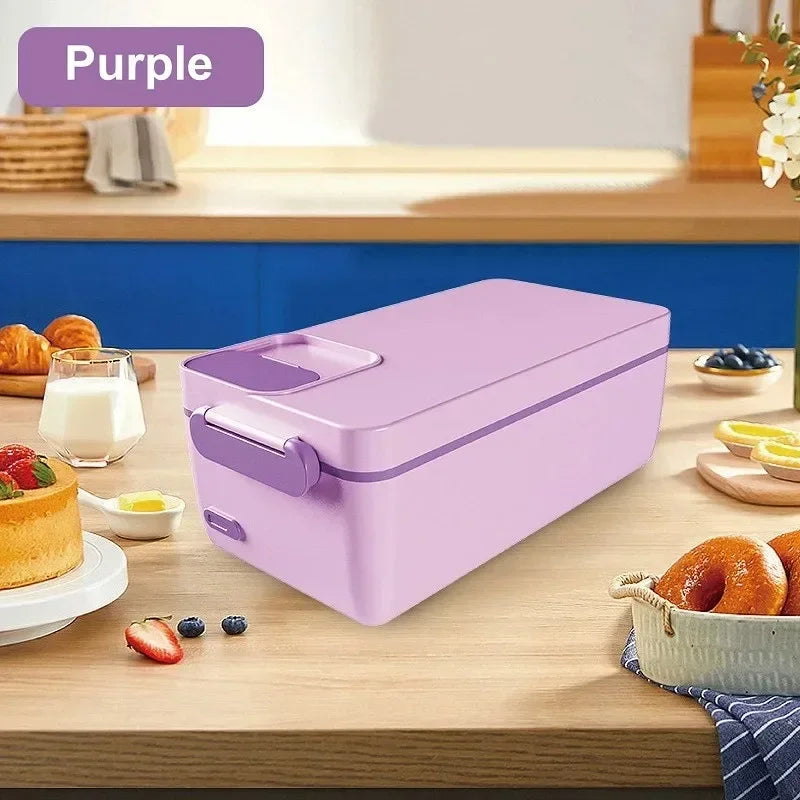 1L Portable Electric Lunch Box with USB Rechargeable Heating