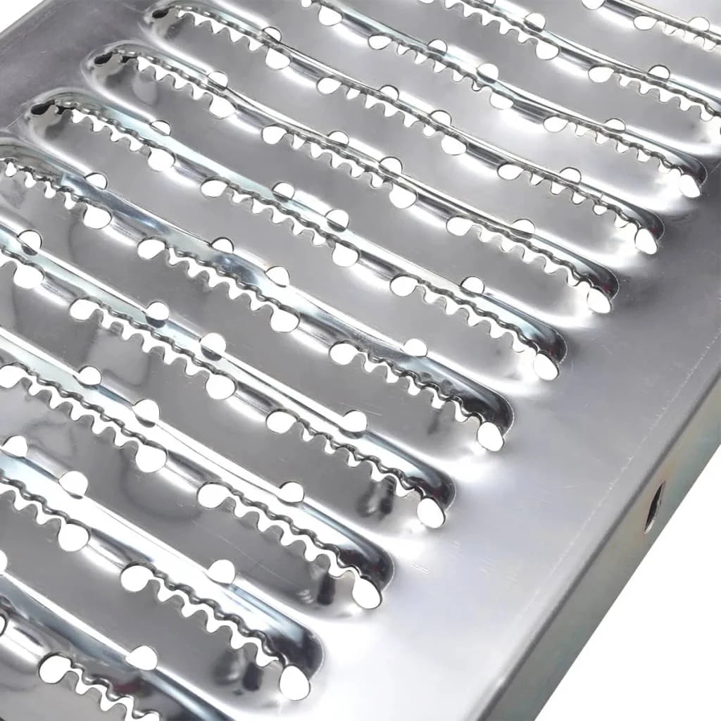 2-in-1 Galvanised Steel Loading Ramps – 450kg Load, Anti-Slip Surface, 170cm Long