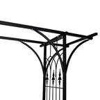 Metal Garden Arch 2m High – Weatherproof Trellis for Roses, Vines & Outdoor Decor