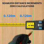100M Bluetooth Laser Tape Measure with Green Line Marking