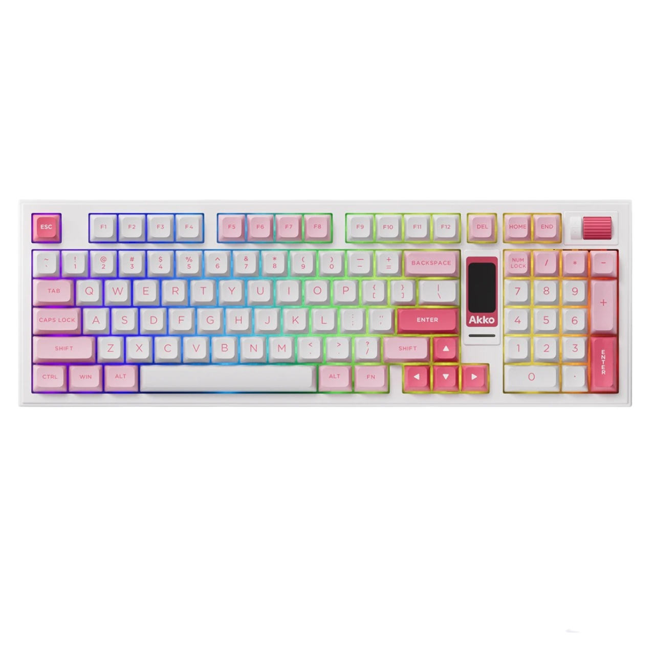 Wireless Mechanical Gaming Keyboard 96-Key RGB Hot-Swap Prunus Lannesiana