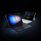 12.4 inch Tablet Keyboard Case with Backlit Touchpad White
