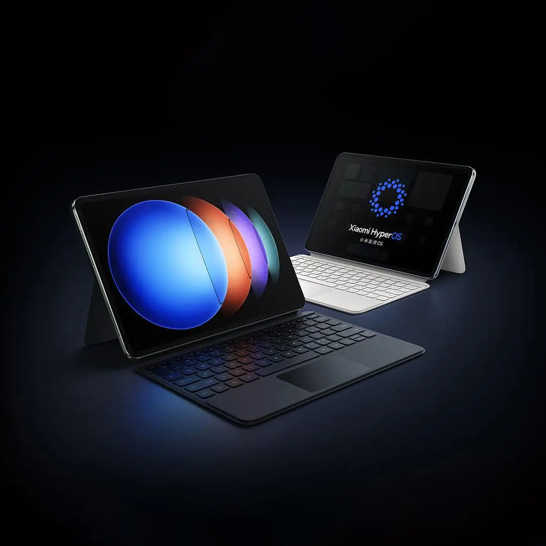 12.4 inch Tablet Keyboard Case with Backlit Touchpad White
