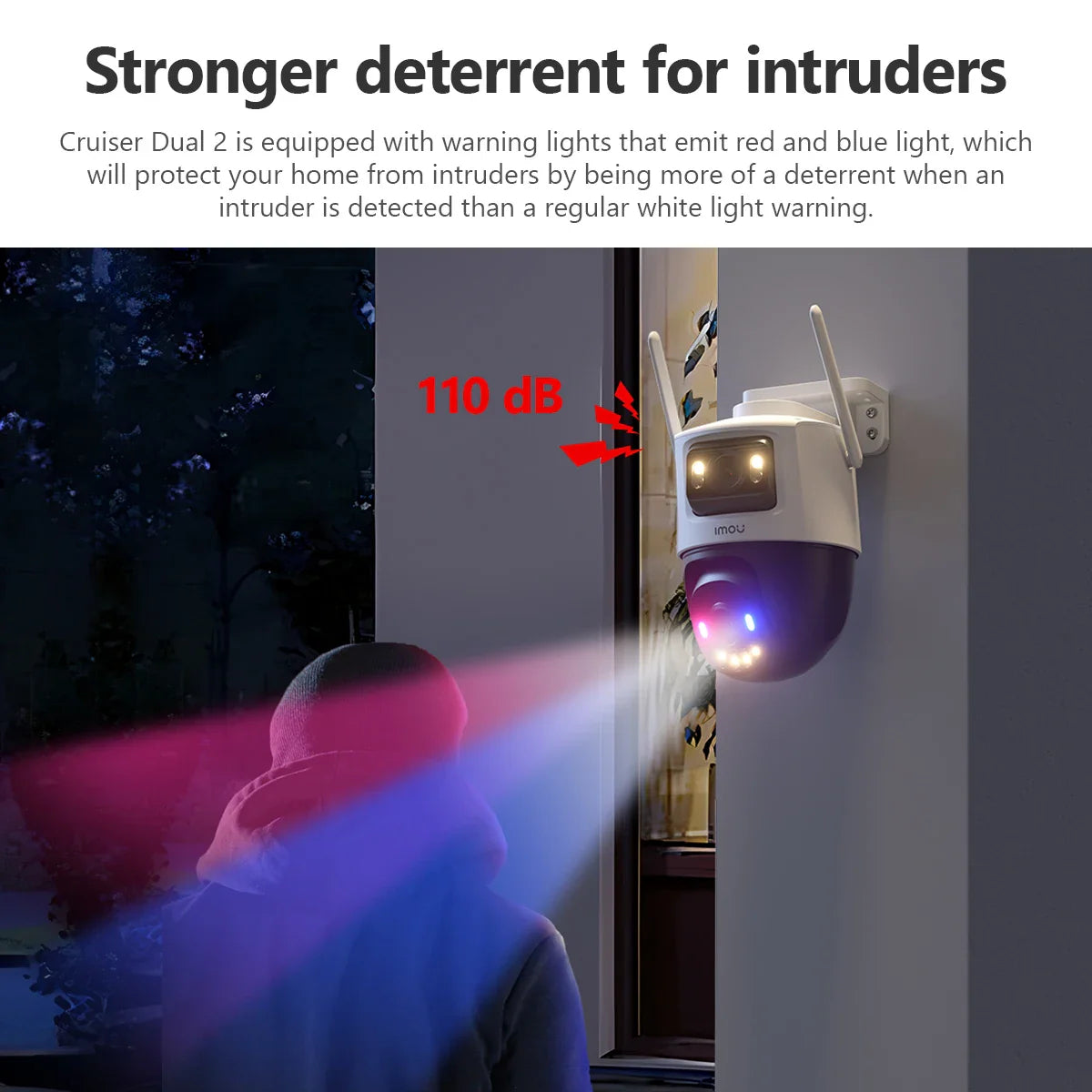 10MP Outdoor Wi-Fi Camera with AI Vehicle and Human Detection