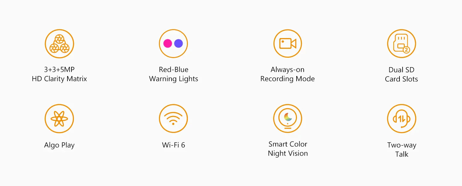 8MP Dual Lens Outdoor WiFi Camera with Night Vision