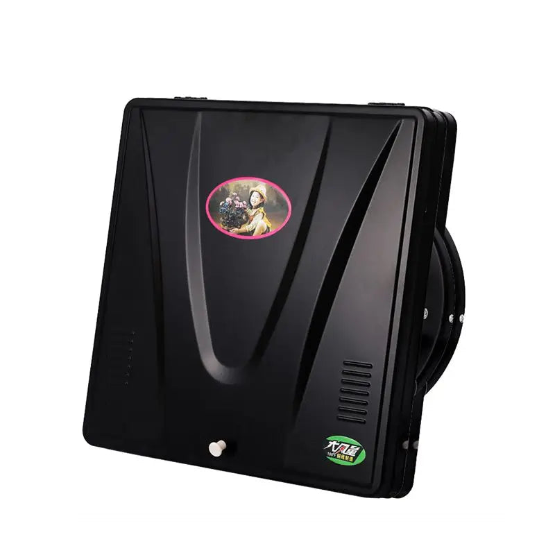 10-Inch Black Ventilation Fan with Oil Collector and Adjustable Speed