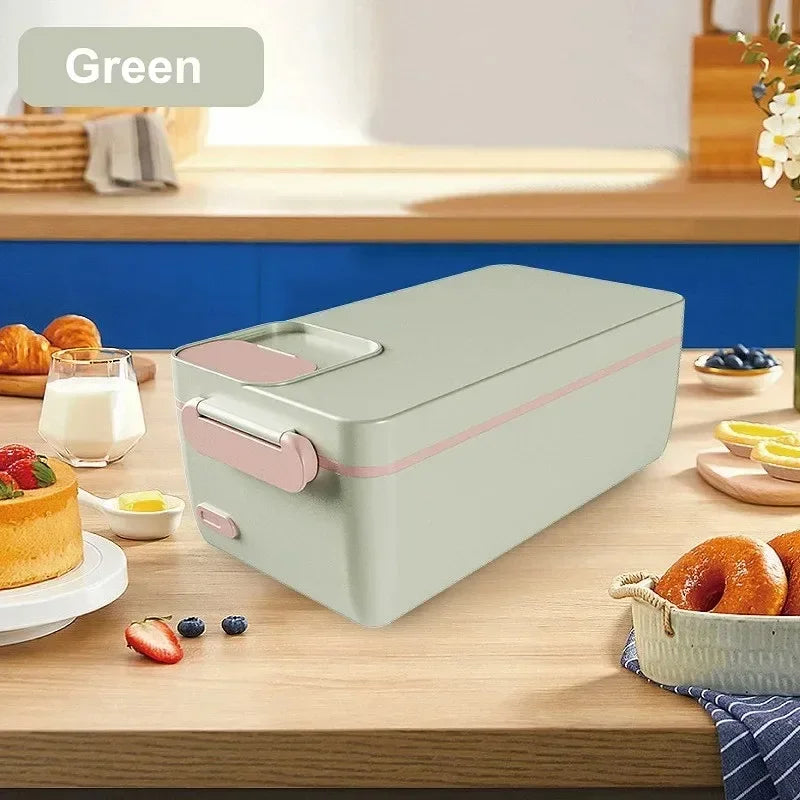 Cordless Heated Food Container for Travel, Office & Camping