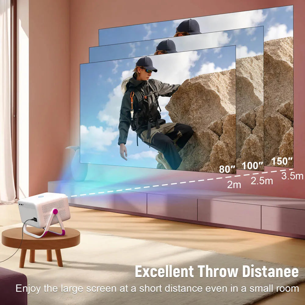 Smart Outdoor Projector with Auto Focus and Android 11