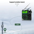 Retekess TR113 Full Band Portable Radio with Bluetooth, Dual Speakers & 1600 Presets