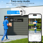 Outdoor PTZ WiFi Camera with 64GB and Dual Lens