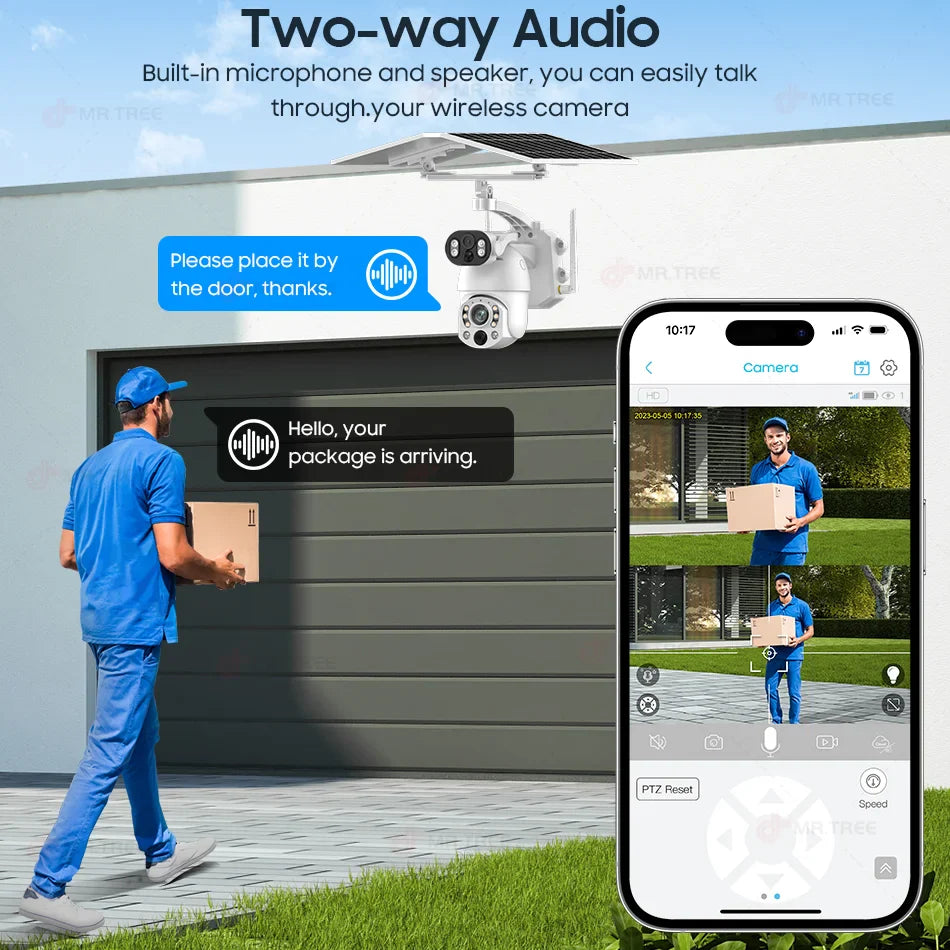 10MP WiFi Solar Camera with 32GB and 50X Zoom