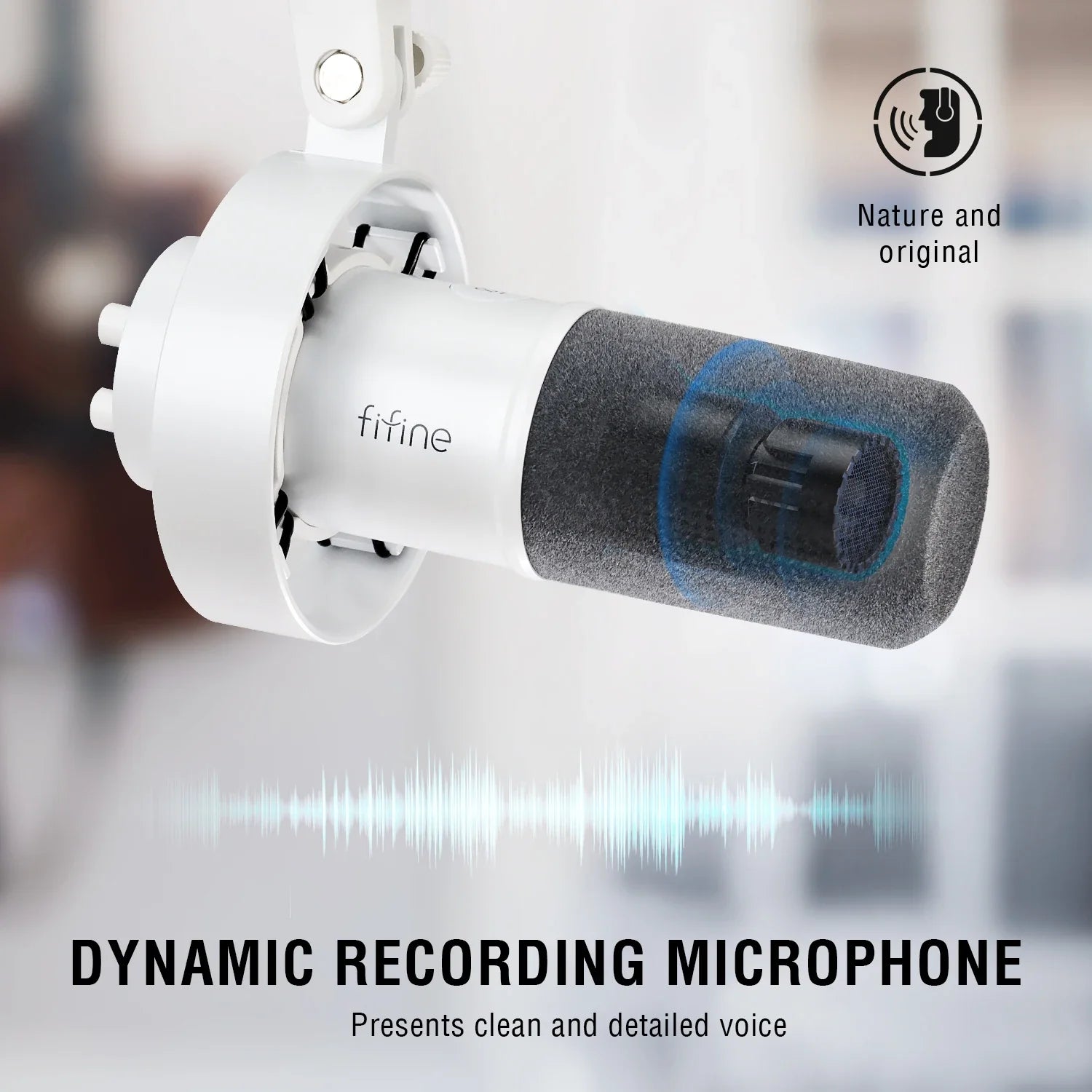 Cardioid Dynamic Mic for Home Studio with USB-C & XLR K688W