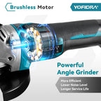 125mm Brushless Angle Grinder with 4 Gears Control
