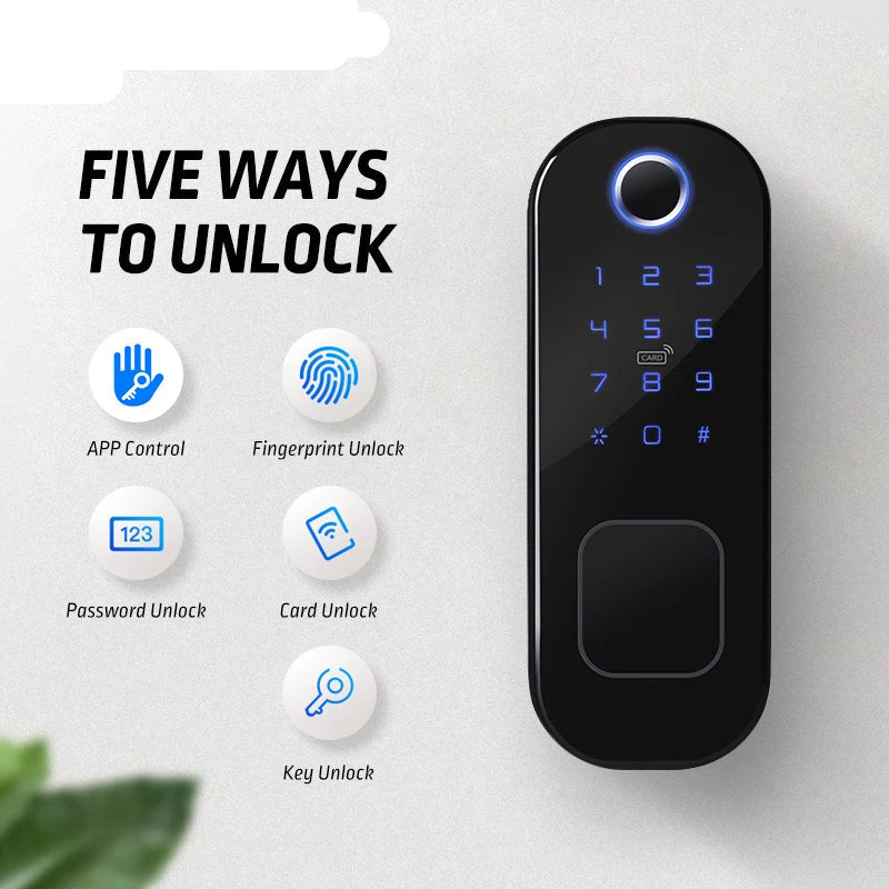 Smart Outdoor Gate Lock with WiFi, Fingerprint & Keypad Access